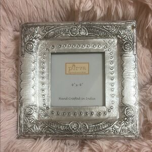Purva Silver Ornate Photo Frame